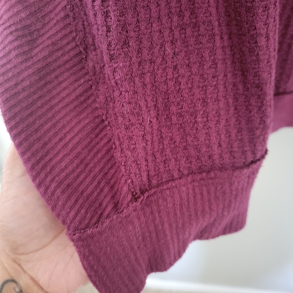 Free People We The Free Santa Clara Thermal Cotton Bohemian Shirt. Size L - Picture 8 of 8